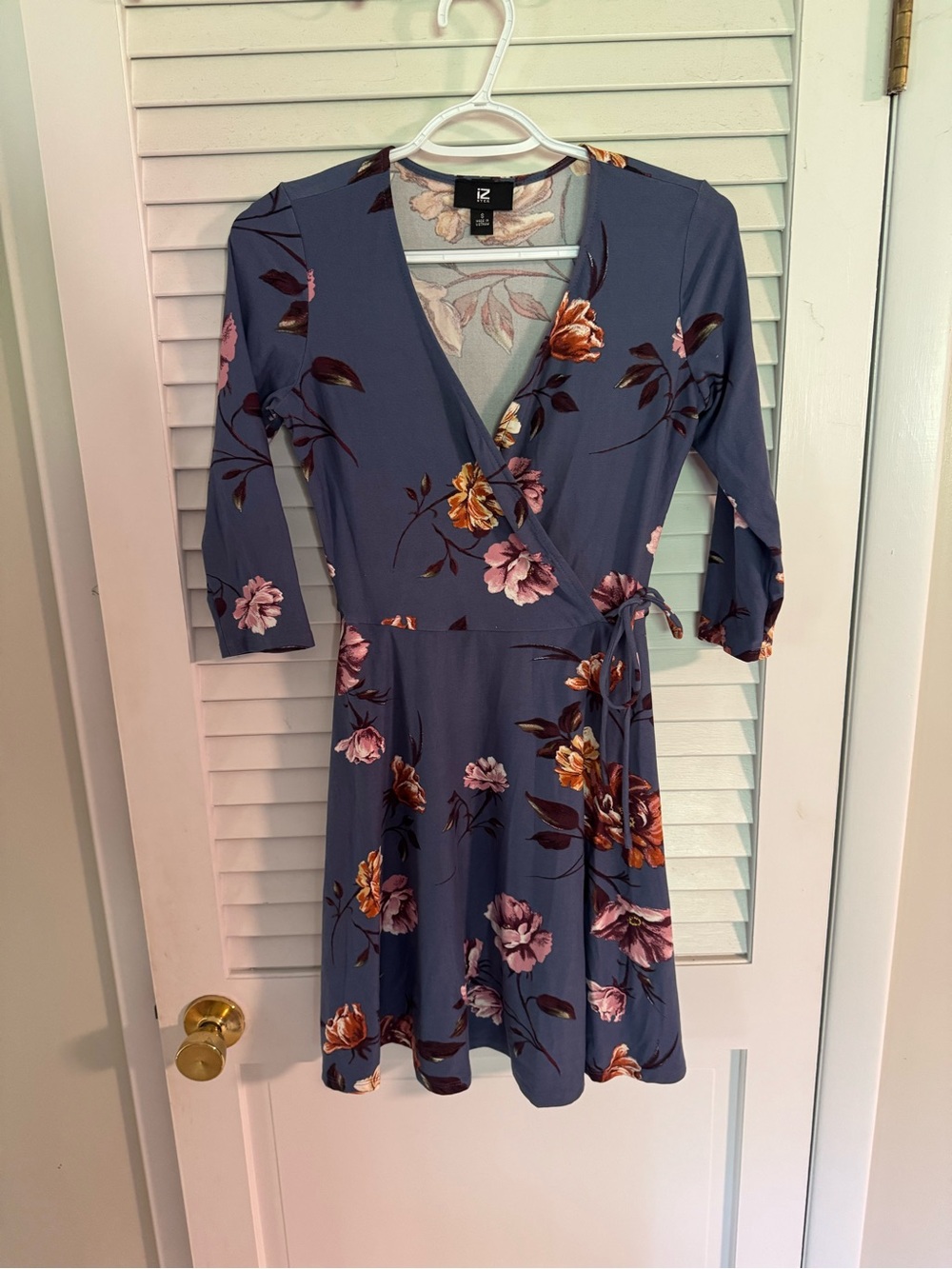 Blue floral dress